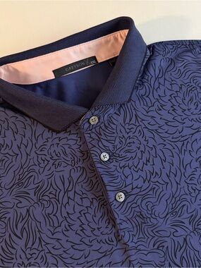 Greyson Den Of Thieves Polo Men 2XL Performance Wolves Abstract Native Tribal